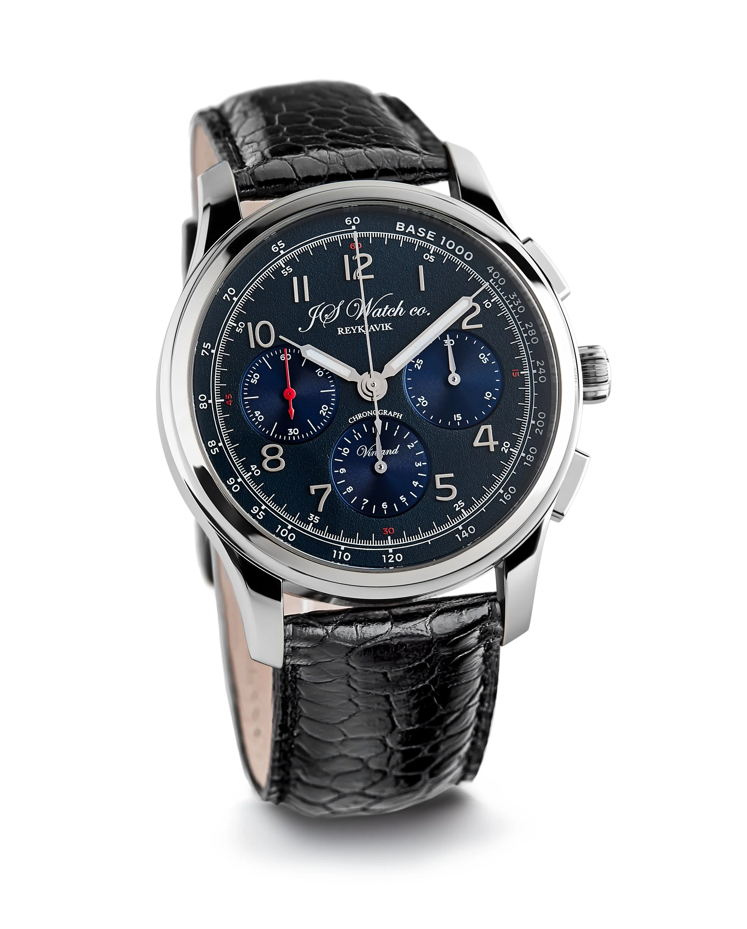 JS Watch Company Reykjavik — Vínland Chronograph Tachymeter - Blue